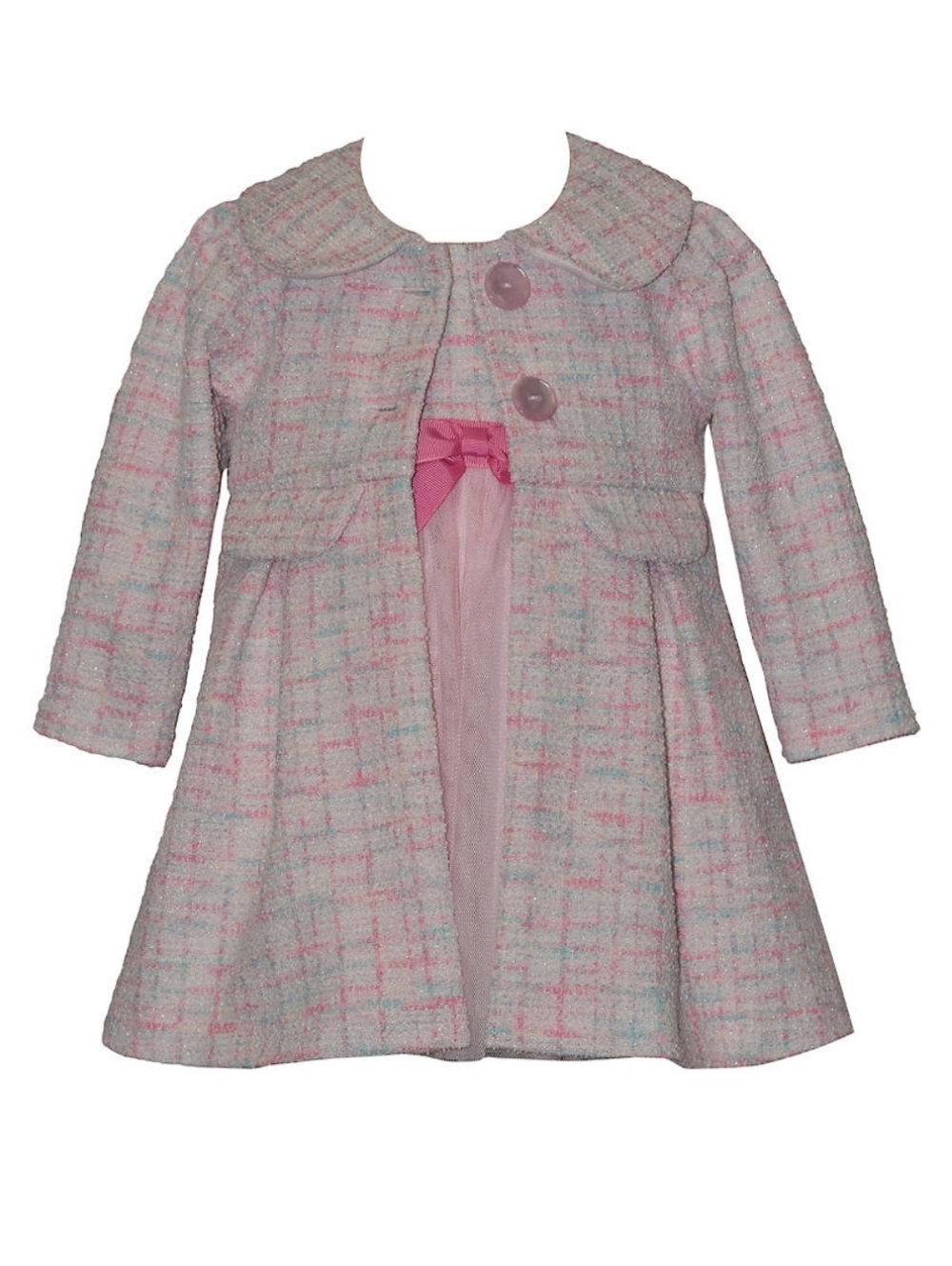 NWT‎ Bonnie Jean Boucle Coat Dress Set